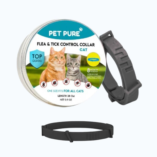 PetPure™ – 8-Month All-Natural Flea & Tick Collar for Cats