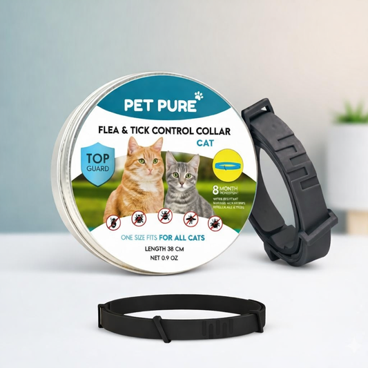 8-Month All-Natural Flea & Tick Collar for Cats