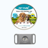 PetPure™ – 12-Month All-Natural Flea & Tick Protection Tag for Dogs