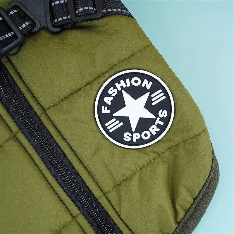 PetPure Waterproof Winter Dog Coat with Built-In Harness