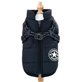 PetPure Waterproof Winter Dog Coat with Built-In Harness