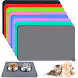 Silicone Pet Feeding Mat – Waterproof Non-Slip Food & Water Bowl Placement Tray for Dogs & Cats