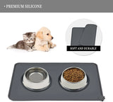 Silicone Pet Feeding Mat – Waterproof Non-Slip Food & Water Bowl Placement Tray for Dogs & Cats