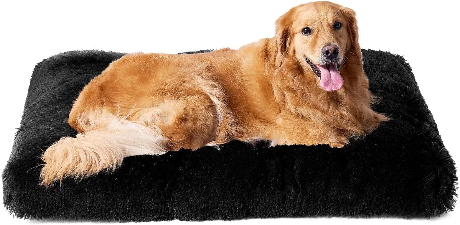 Soft Calming Plush Pet Bed Cushion | Ultra-Soft Dog & Cat Mattress Washable Plush