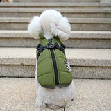 Dog Coat Waterproof Winter Jacket with Built-In Harness – Warm Fleece Lined Zip Up Raincoat