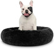 Calming Donut Soft Plush Pet Bed – Anti-Anxiety Faux Fur Cushion for Pet's Joint Support