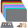 Silicone Pet Feeding Mat – Waterproof Non-Slip Food & Water Bowl Placement Tray for Dogs & Cats